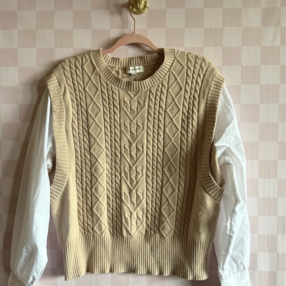 Calligraphie knit top